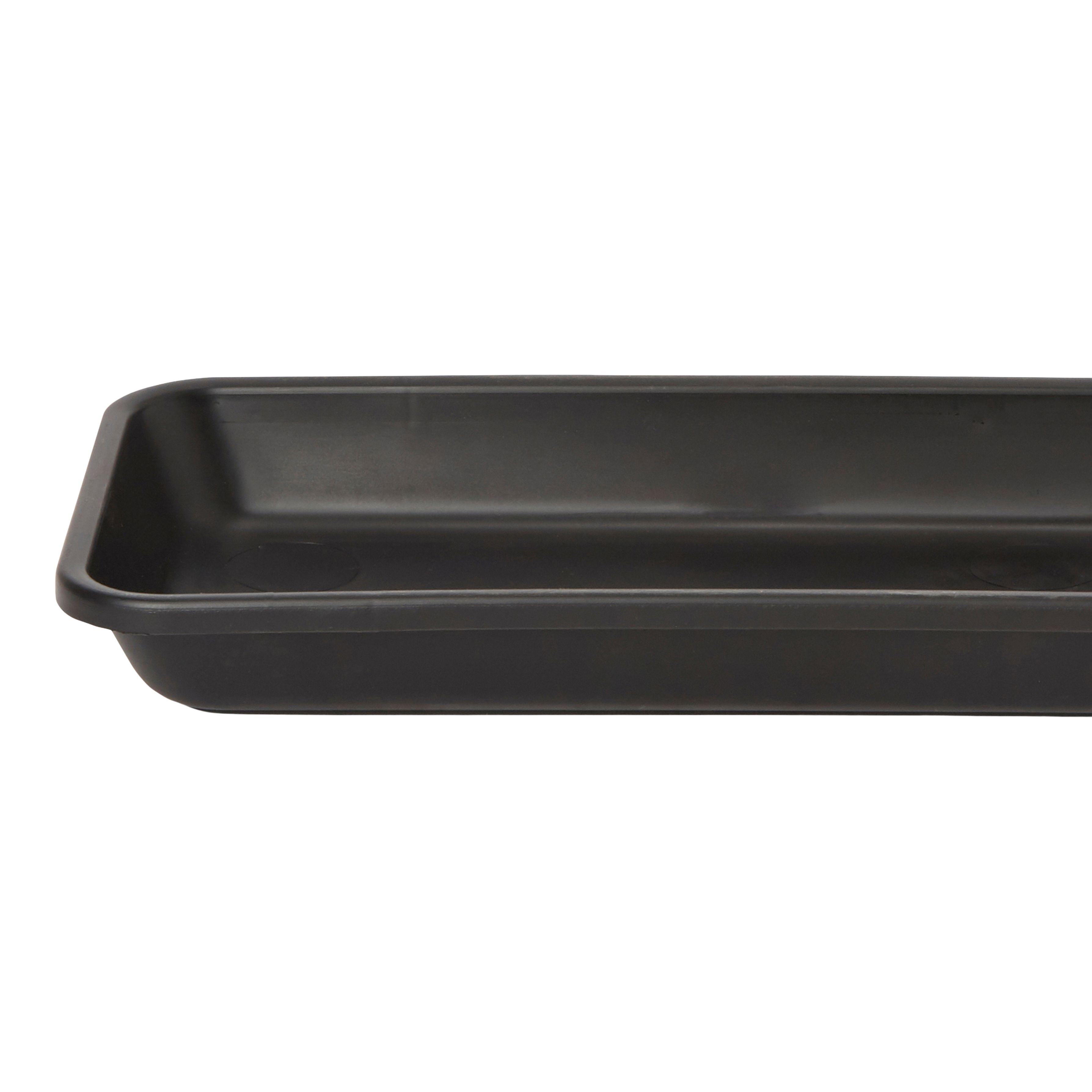 Florus Black 40cm bell trough Saucer