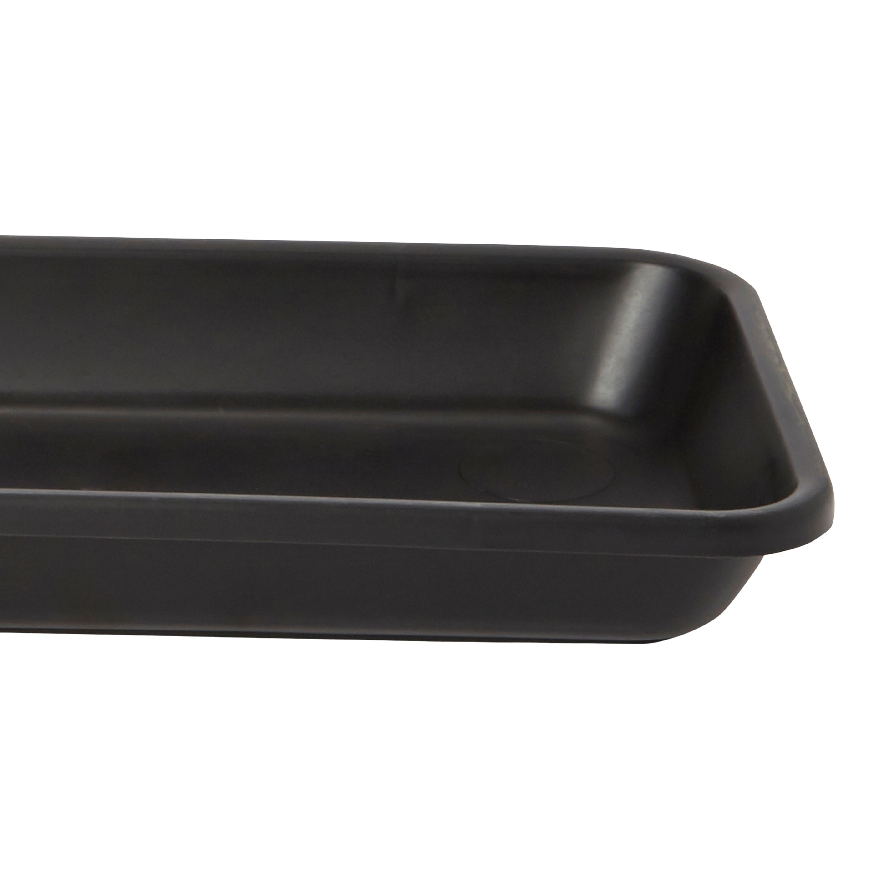 Florus Black 40cm bell trough Saucer