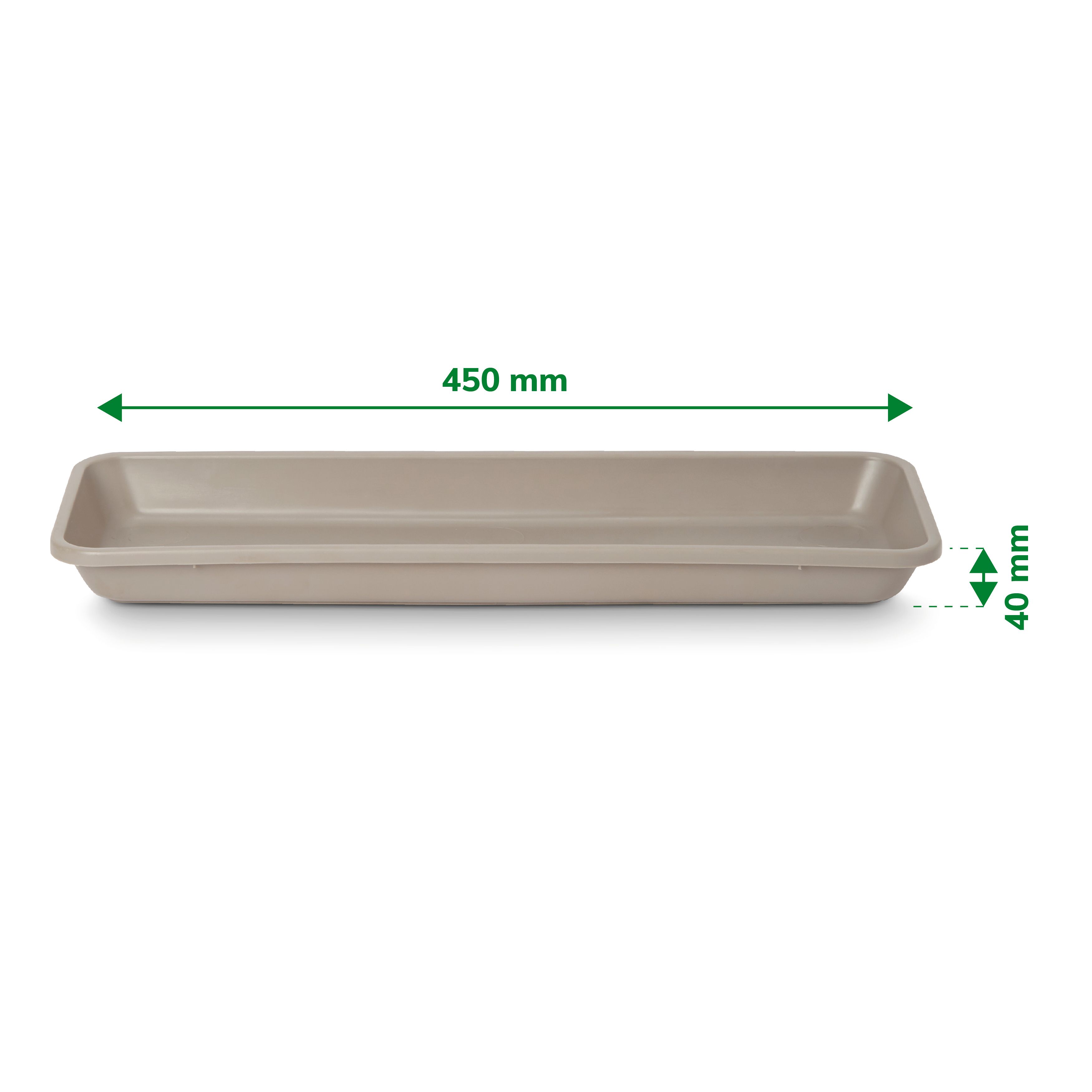 Florus Taupe 40cm bell trough Saucer