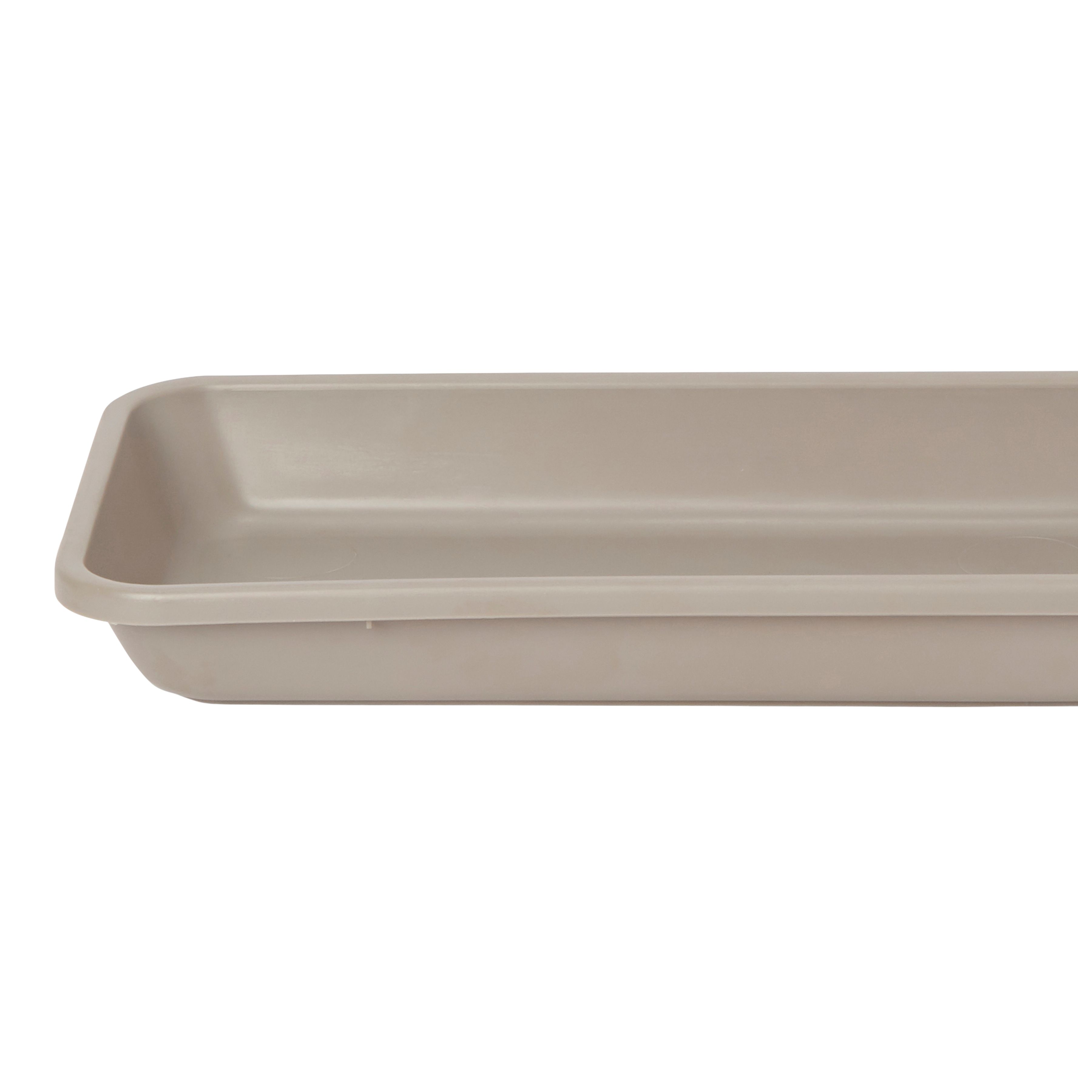 Florus Taupe 40cm bell trough Saucer