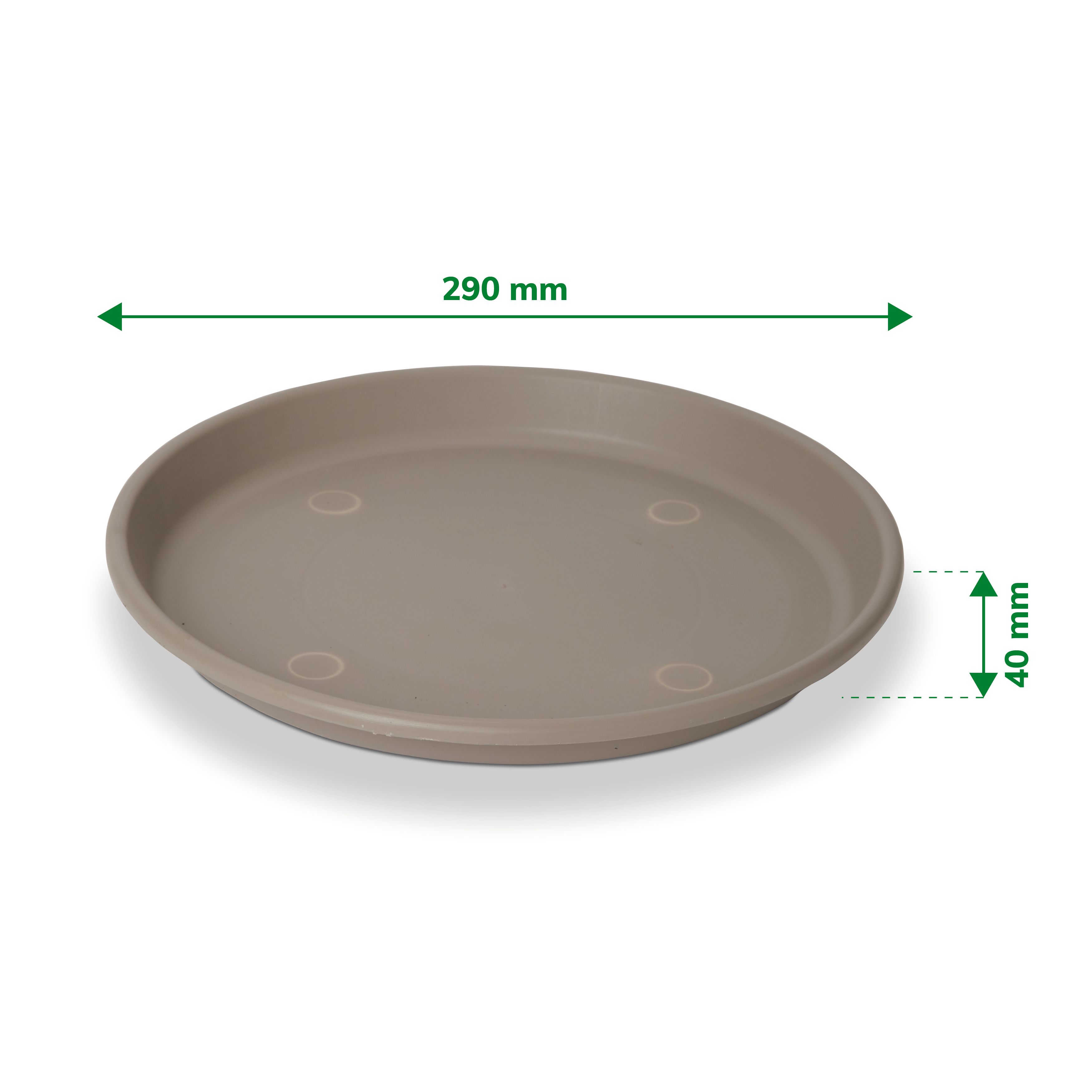 Florus Taupe Bell pot Saucer (Dia)29cm
