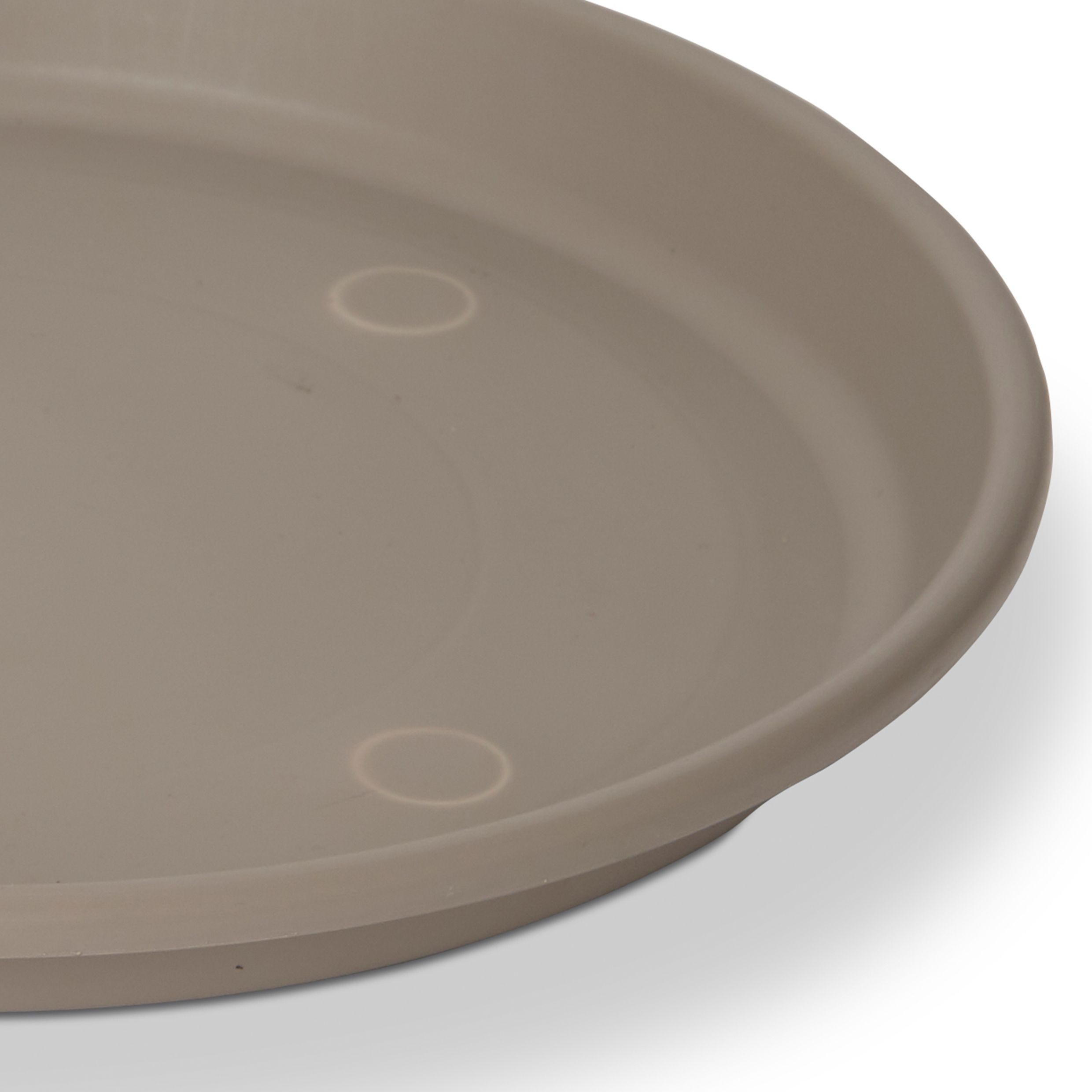 Florus Taupe Bell pot Saucer (Dia)36cm