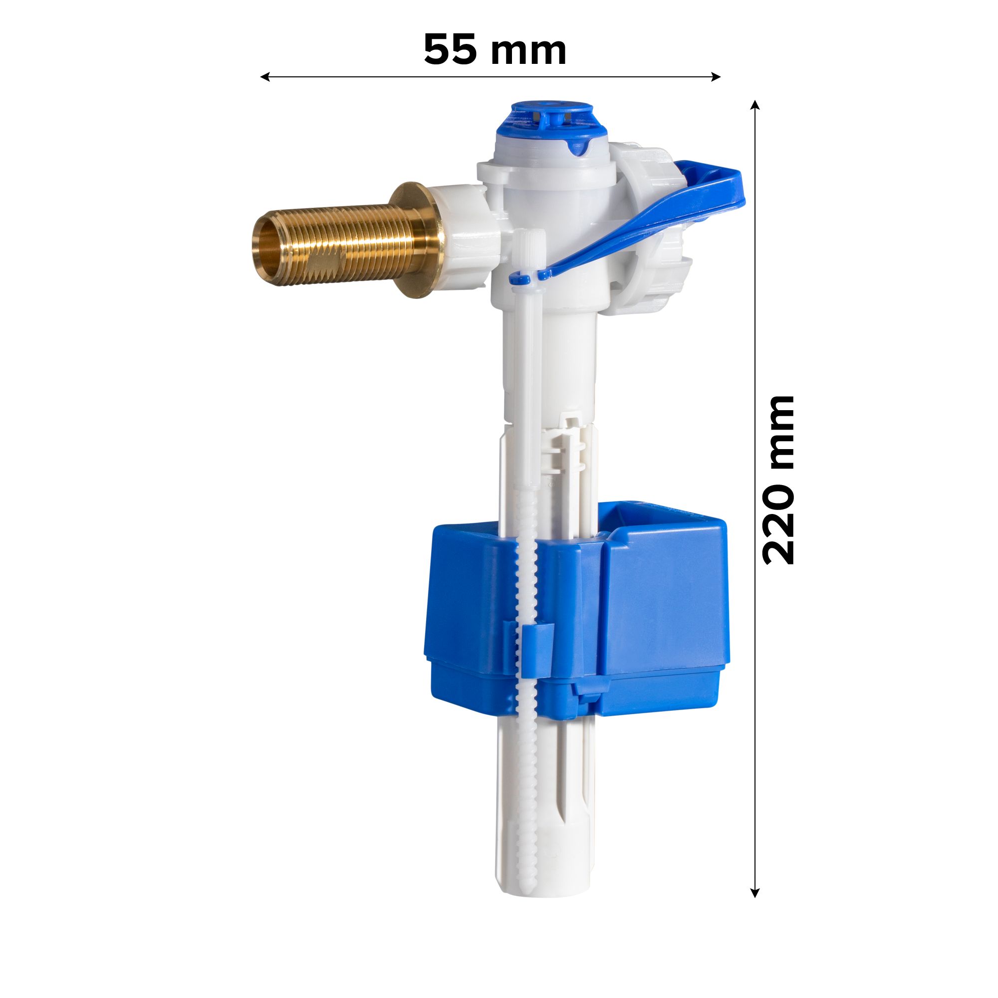 Fluidmaster Brass & plastic Side entry Fill valve, ½"