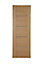 Flush Oak veneer Internal Door, (H)1981mm (W)686mm (T)35mm