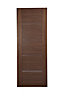 Flush Walnut veneer Internal Door, (H)1981mm (W)762mm (T)35mm