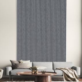 FN Acustico Grey Concrete effect Foiled veneer Acoustic panel (L)1200mm (W)572.5mm, 3.5kg