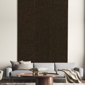 FN Acustico Smoke Oak veneer Acoustic panel (L)1200mm (W)572.5mm, 3.6kg