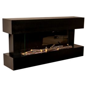 Focal Point Ashford Black Metal & wood Freestanding & wall-mounted Electric fire suite