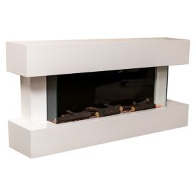 Focal Point Ashford White Metal & wood Freestanding & wall-mounted Electric fire suite