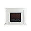 Focal Point Atherstone Brick White Electric Fire suite