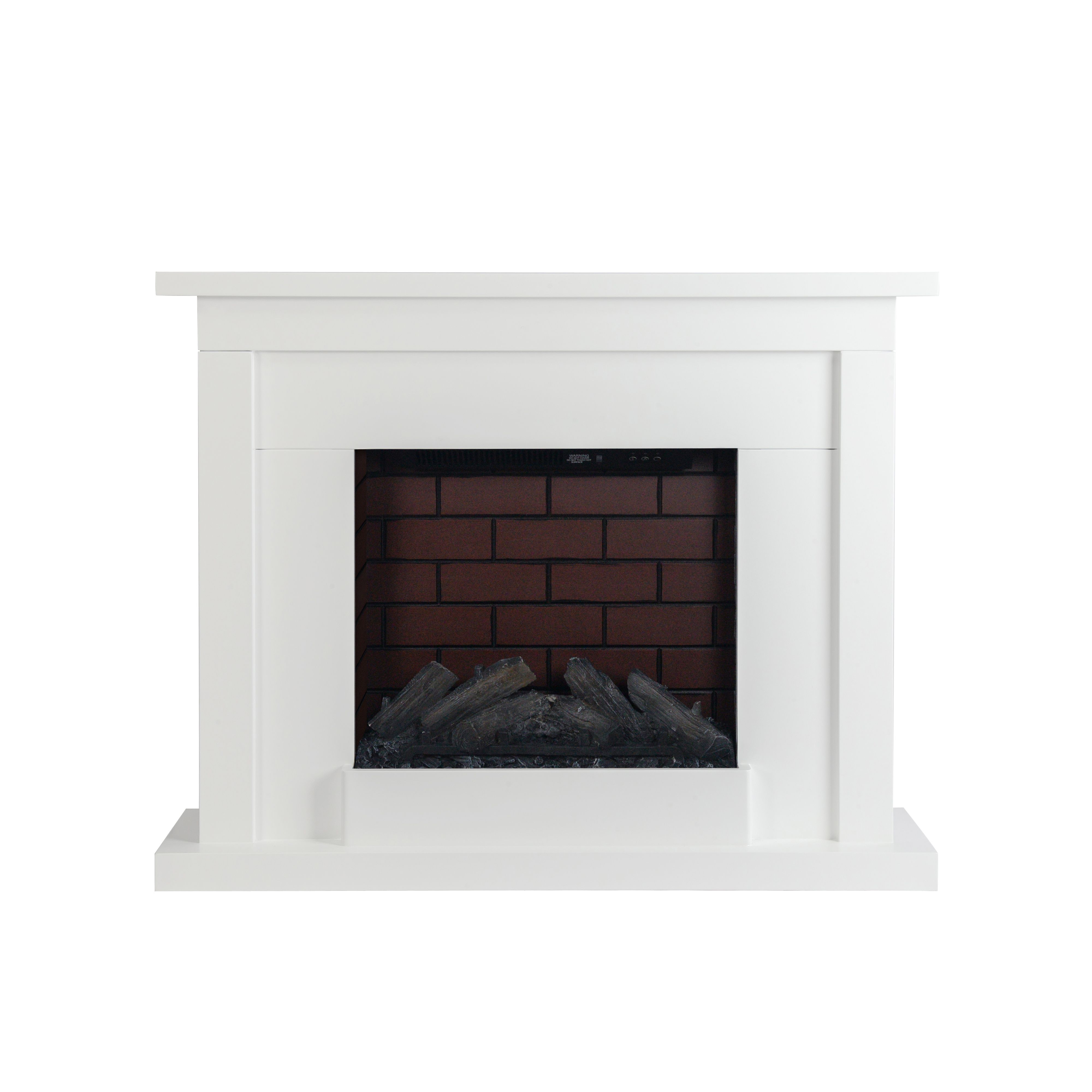 Focal Point Atherstone Brick White Electric Fire suite