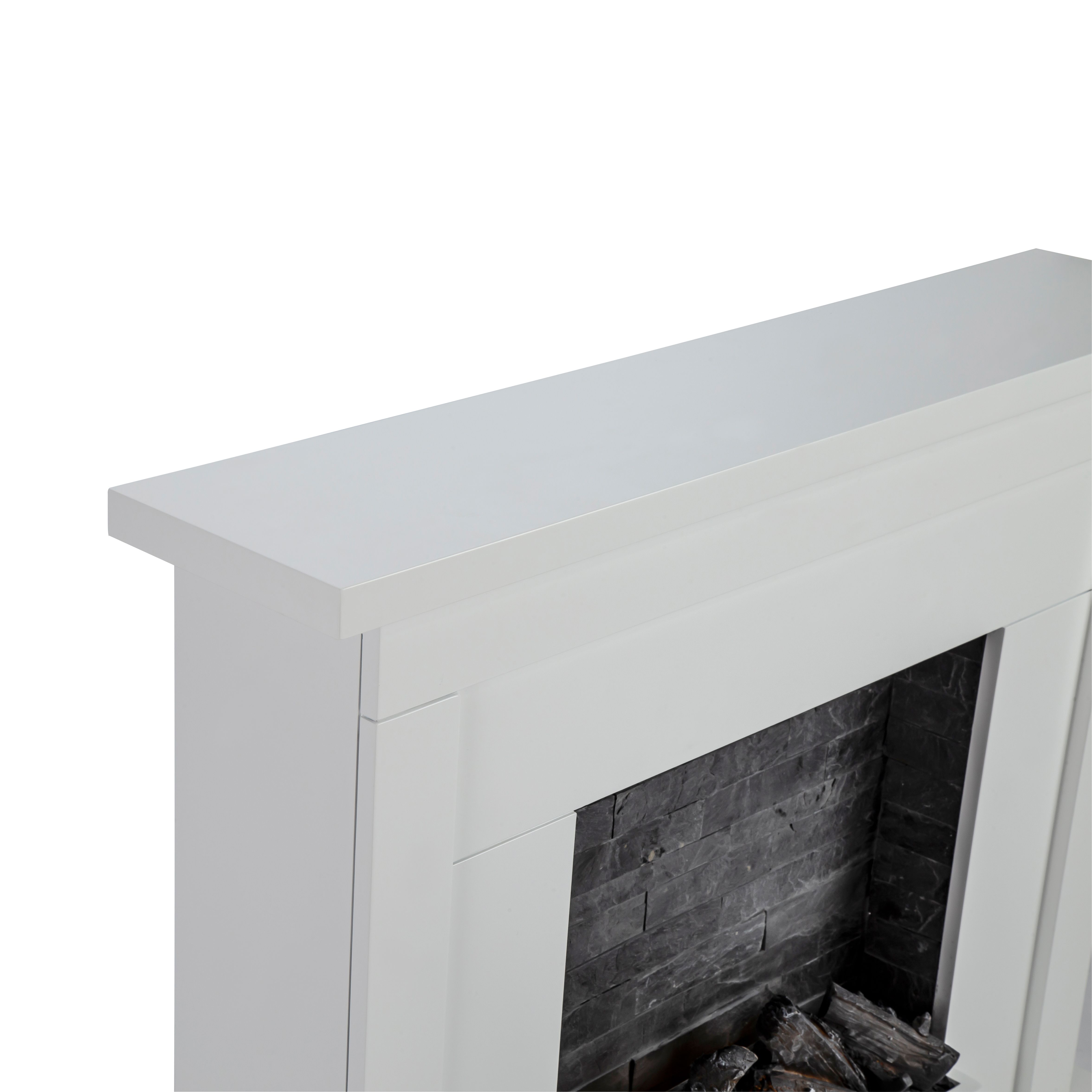 Focal Point Atherstone Slate White Electric Fire suite