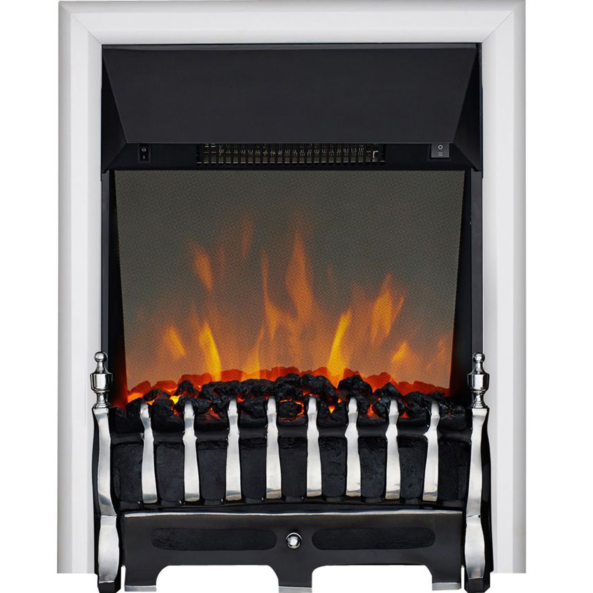 Focal Point Blenheim 2kW Chrome effect Electric Fire