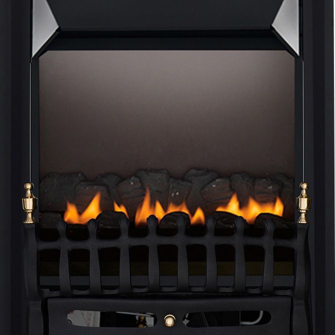 Focal Point Blenheim flue less Black Manual control Gas Fire