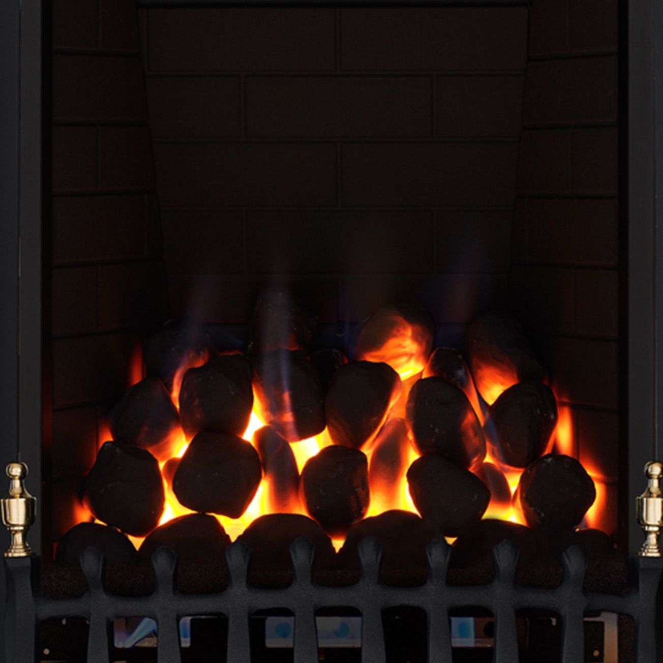 Focal Point Blenheim full depth Black Manual control Gas Fire