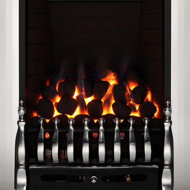 Focal Point Blenheim full depth Black Remote controlled Gas Fire