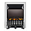 Focal Point Blenheim Gas fire Black Chrome effect Rotary control knob Gas Fire