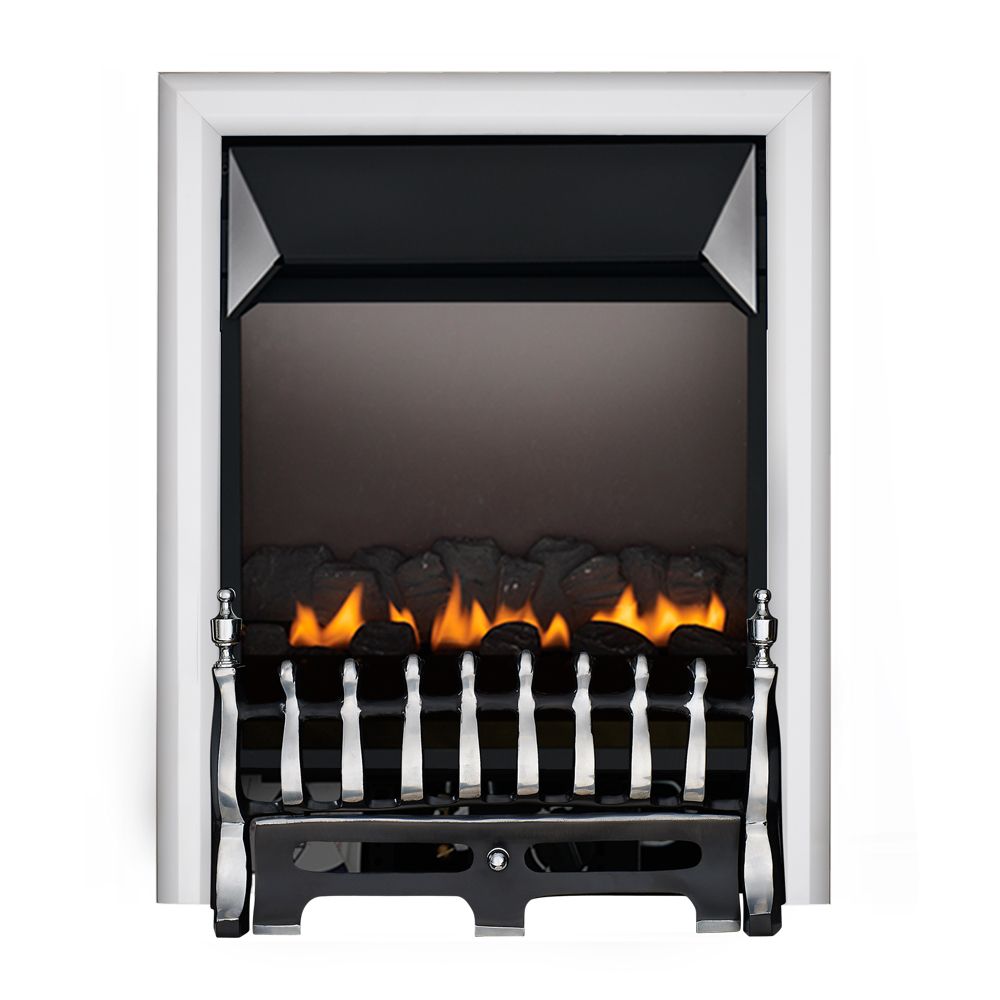 Focal Point Blenheim Gas fire Black Chrome effect Rotary control knob Gas Fire