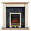 Focal Point Blenheim Kingswood Brass effect Electric Fire suite