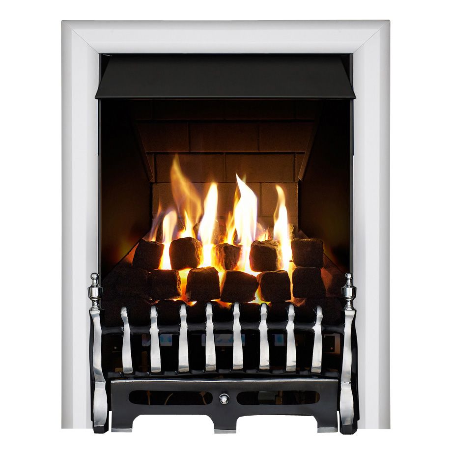 Focal Point Blenheim multi flue Chrome effect Remote controlled Gas Fire Tradepoint