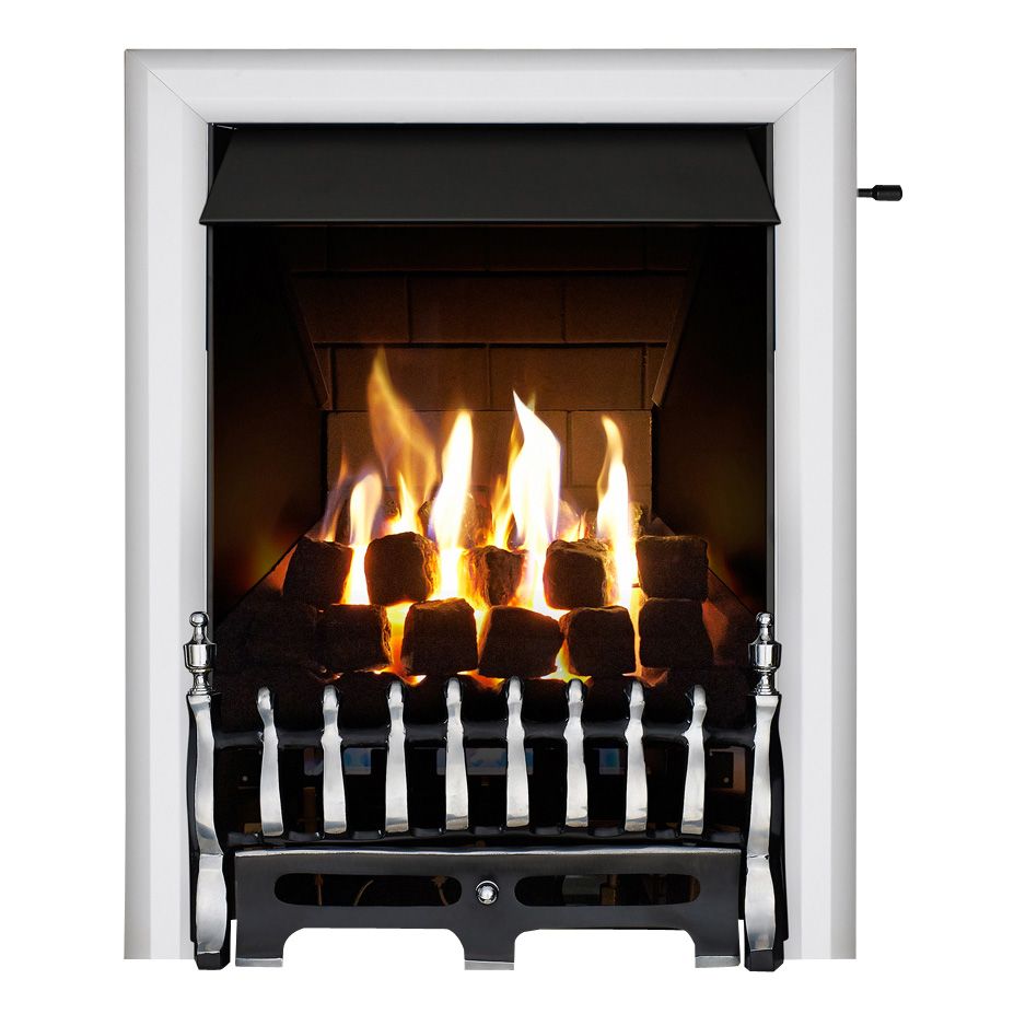 Focal Point Blenheim multi flue Chrome effect Manual control Gas Fire |  Tradepoint