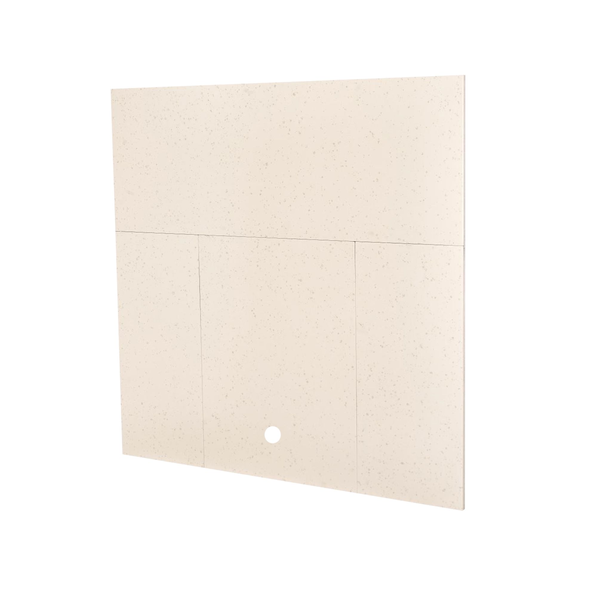 Focal Point Contemporary Stone effect Back panel & hearth (W)1250mm (D)380mm