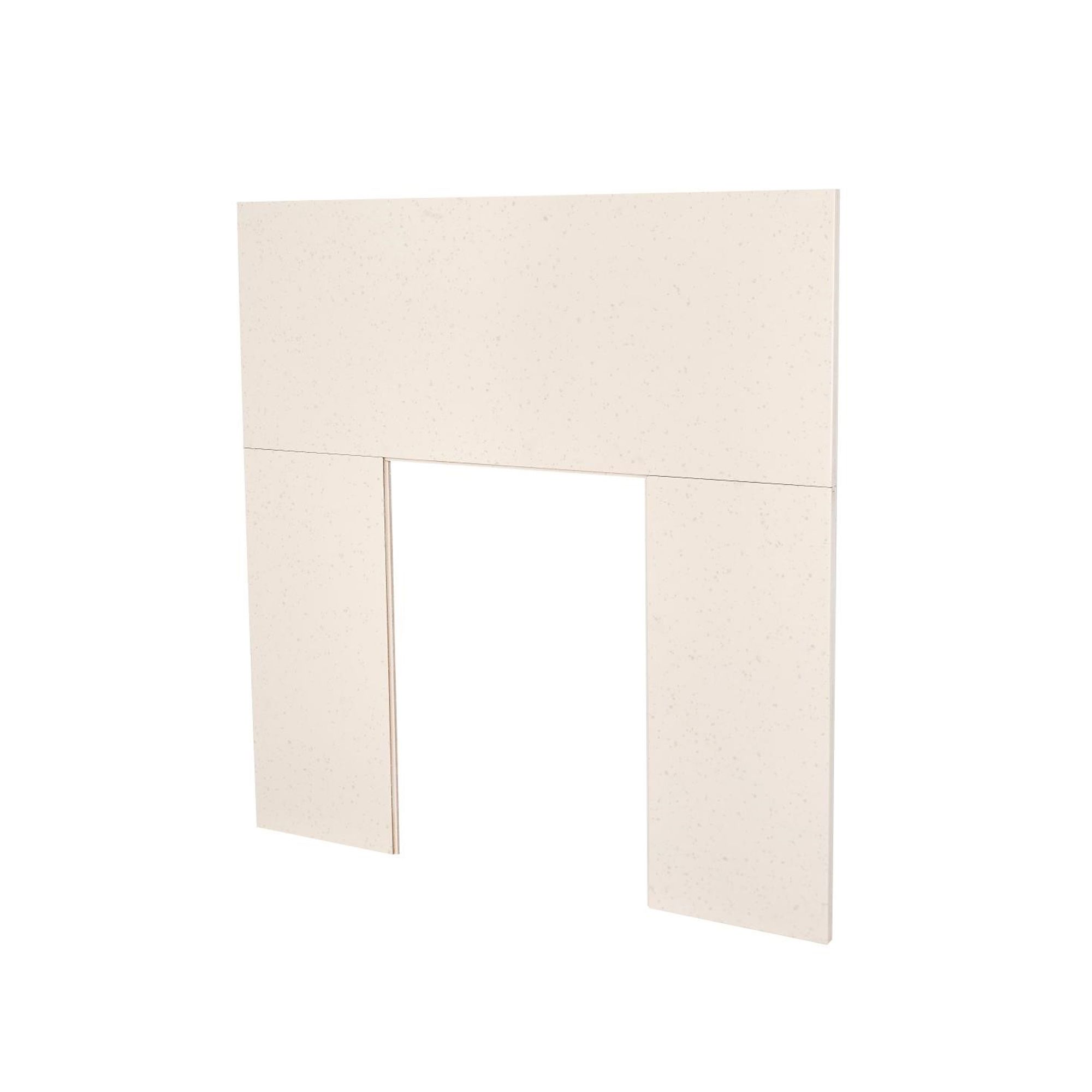Focal Point Contemporary Stone effect Back panel & hearth (W)1250mm (D)380mm