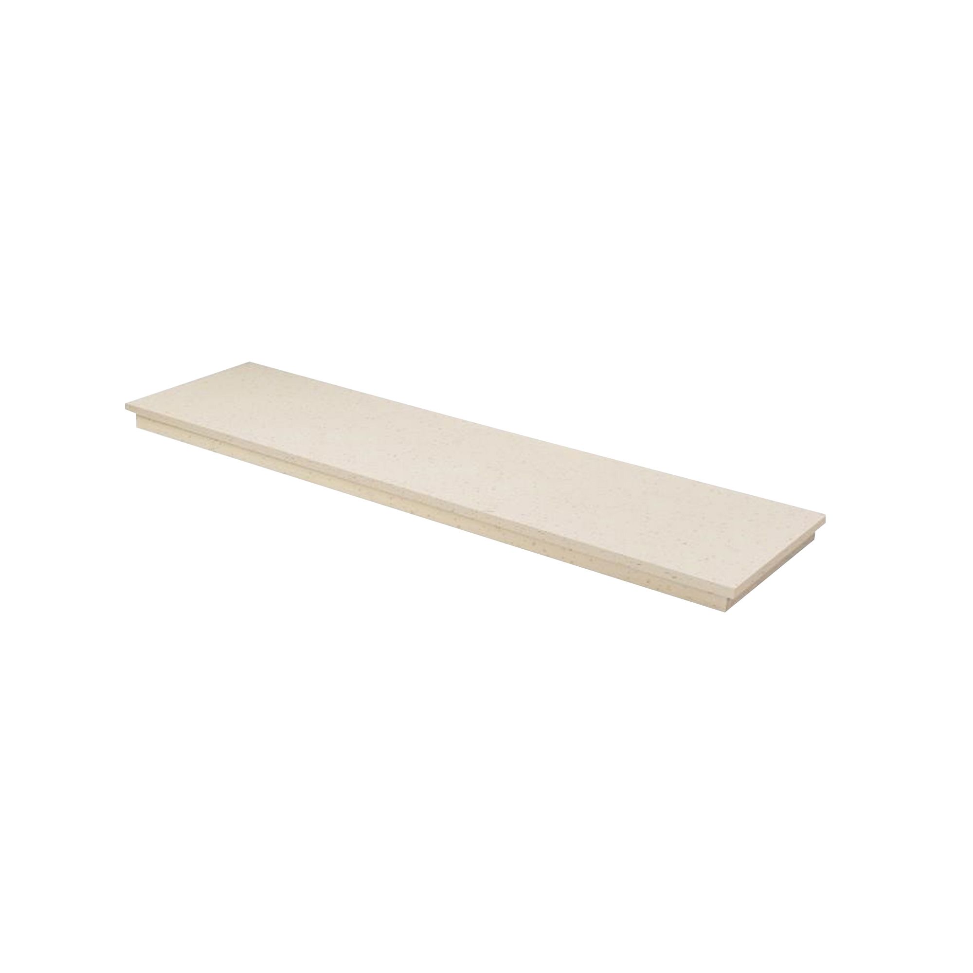 Focal Point Contemporary Stone effect Back panel & hearth (W)1250mm (D)380mm