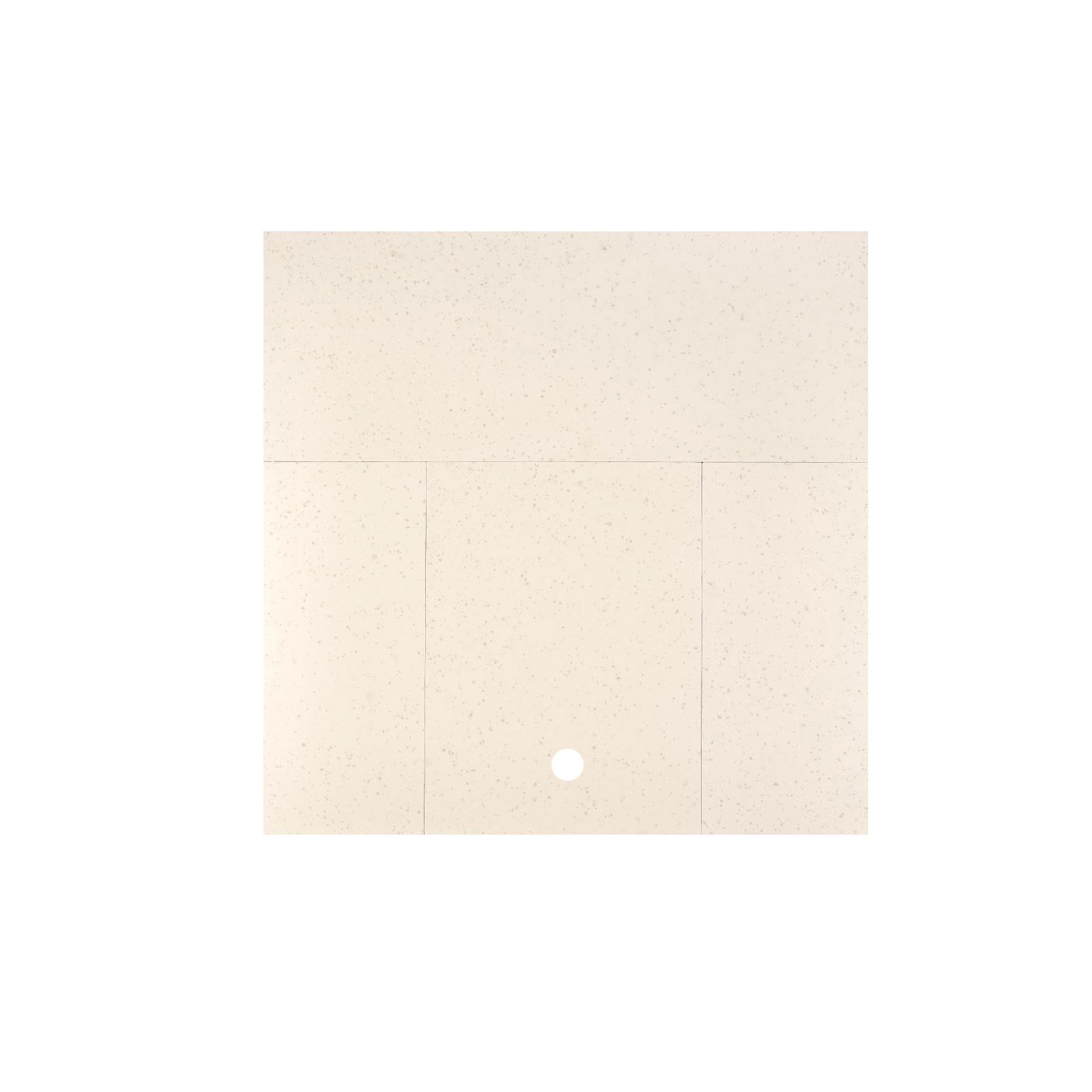 Focal Point Contemporary Stone effect Back panel & hearth (W)1250mm (D)380mm