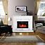 Focal Point Easton White Electric Fire suite