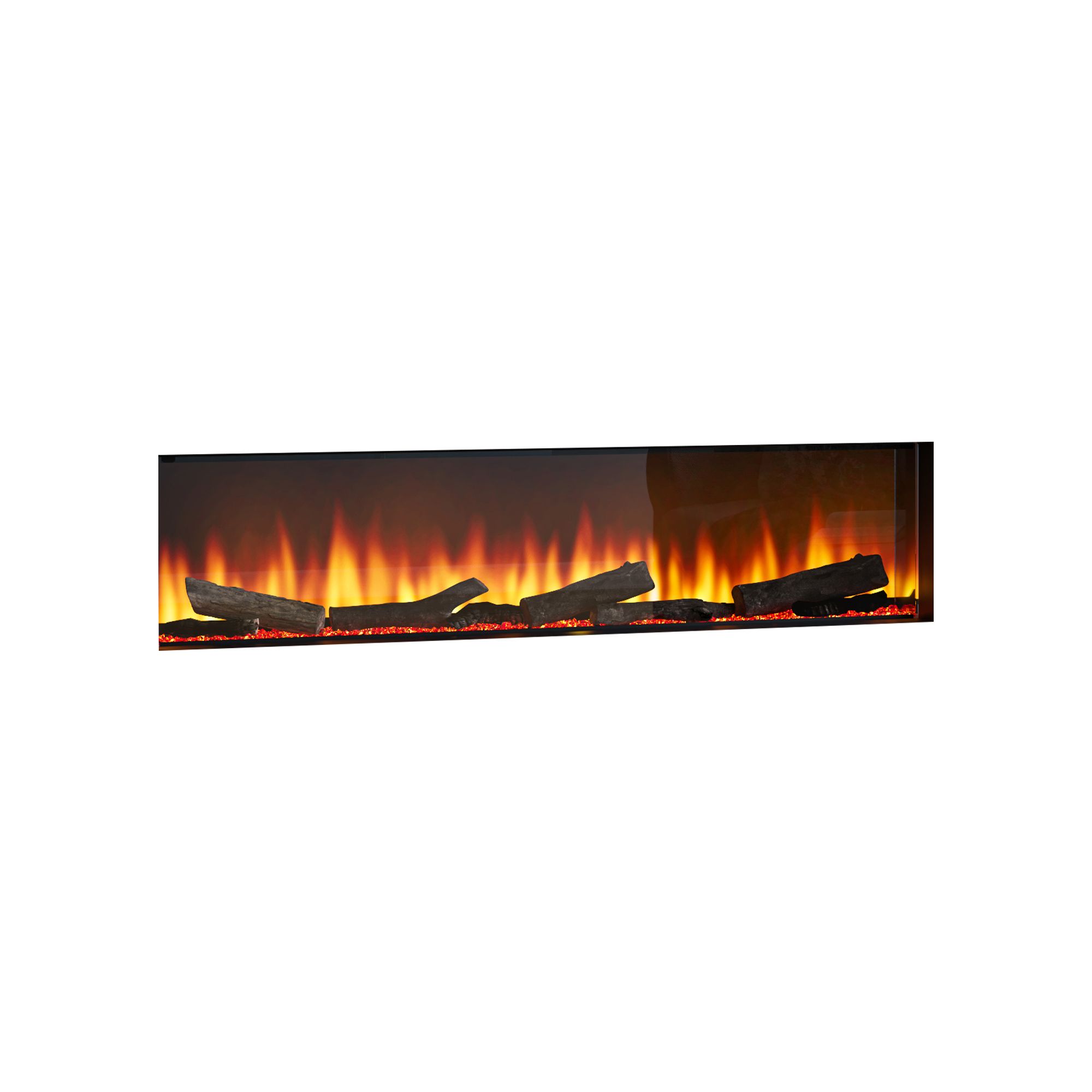 Focal Point Eccentra 1250 2kW Black Media wall Fire (H)514mm (W)1266mm (D)220mm