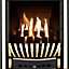 Focal Point Elegance Black Brass effect Manual control Gas Fire