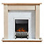 Focal Point Elegance Kingswood Chrome effect Electric Fire suite