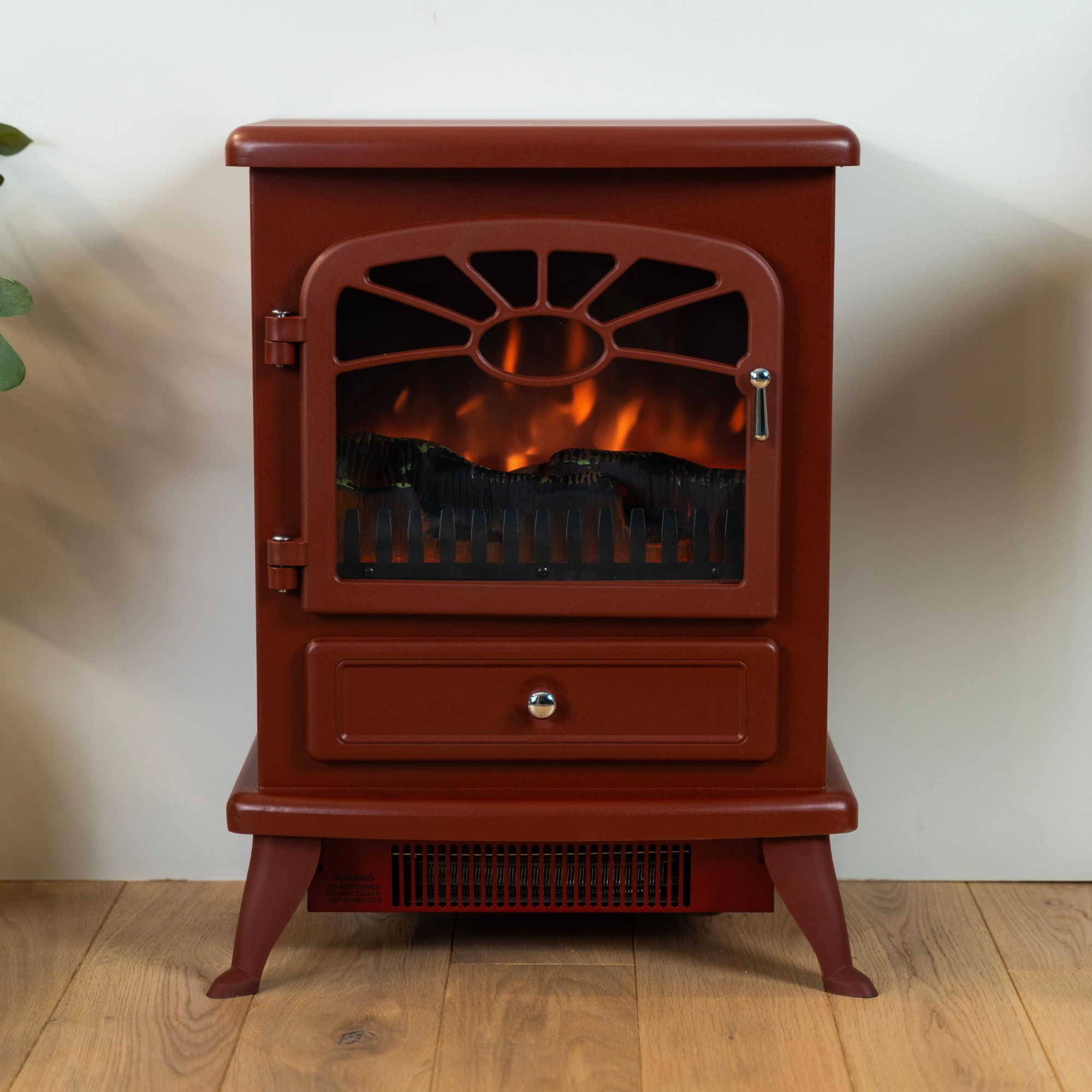 Focal Point ES 2000 Traditional 1.8kW Gloss Burgundy Electric Stove