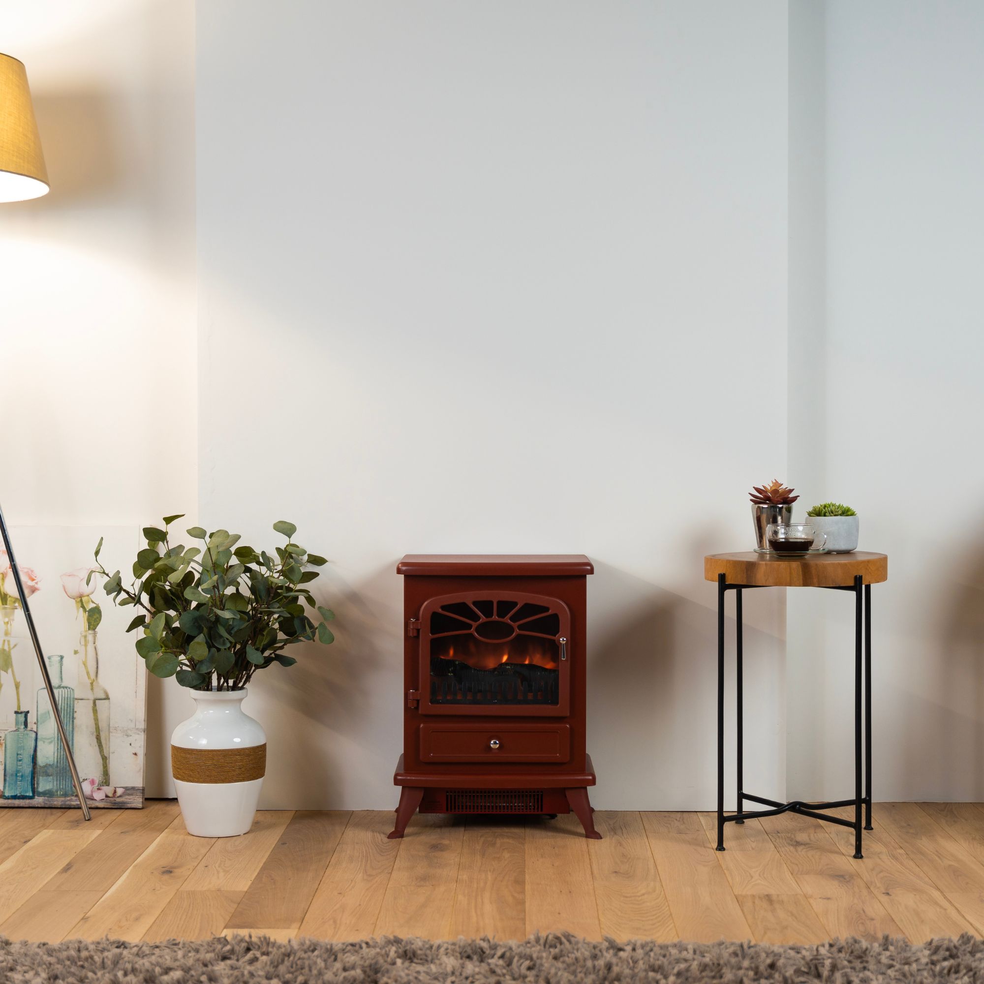 Focal Point ES 2000 Traditional 1.8kW Gloss Burgundy Electric Stove