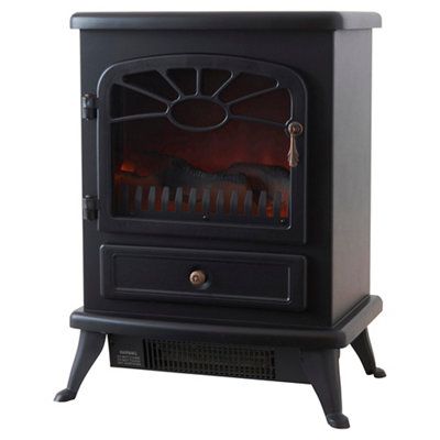 Focal Point ES 2000 Traditional Matt Black Electric Stove