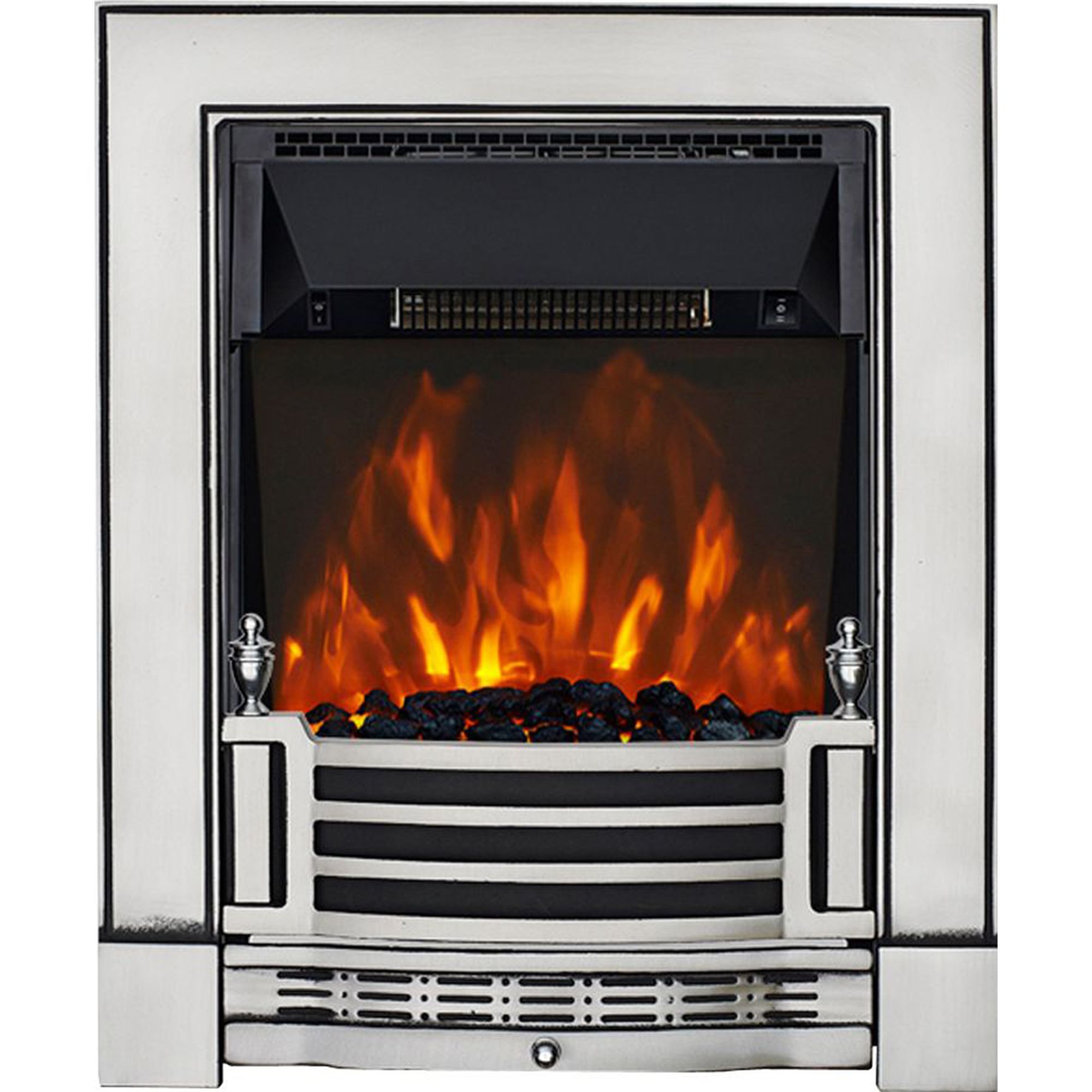 Focal Point Finsbury 2kW Chrome effect Electric Fire
