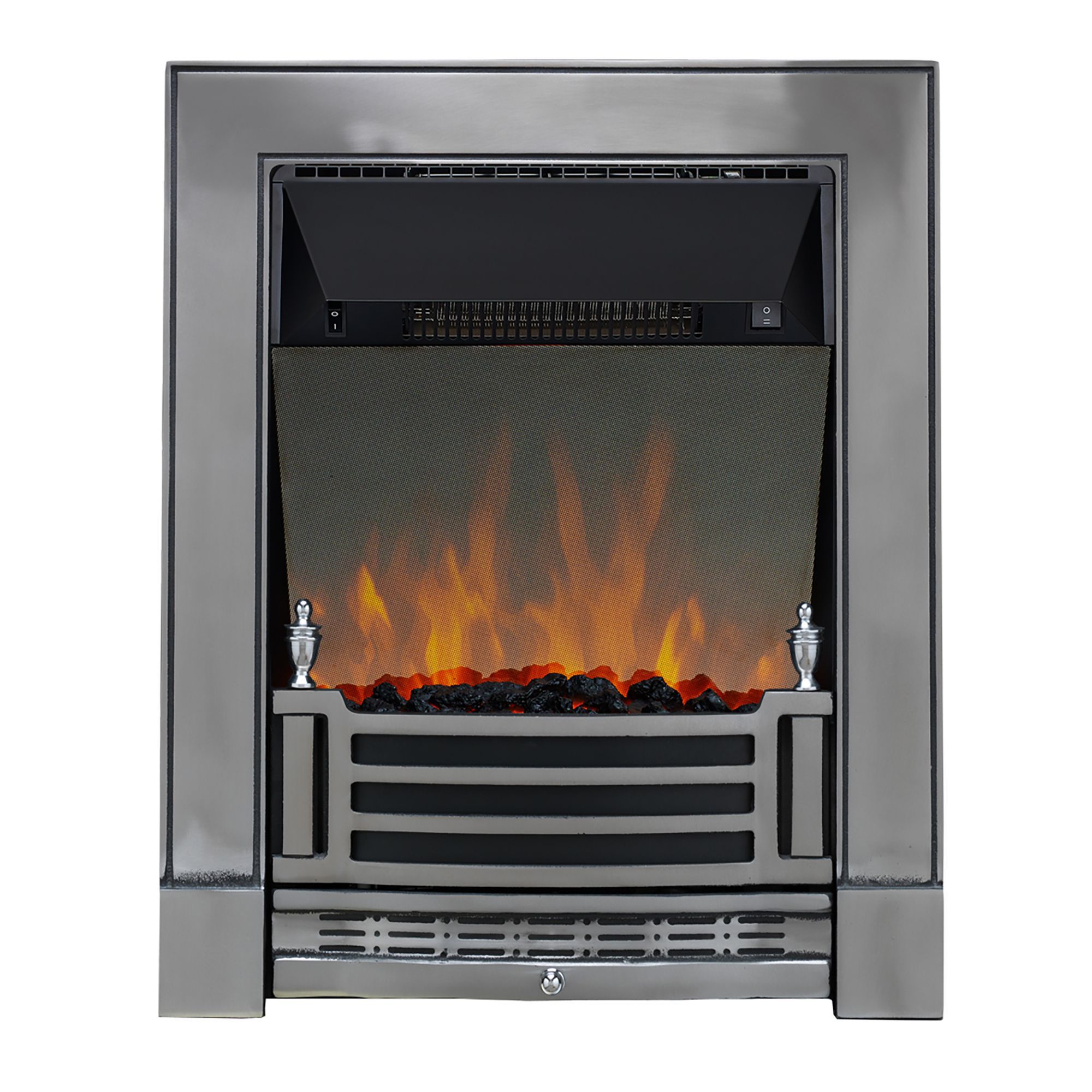 Focal Point Finsbury 2kW Chrome effect Electric Fire