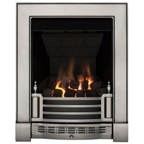 Focal Point Finsbury multi flue Chrome effect Remote controlled Gas Fire