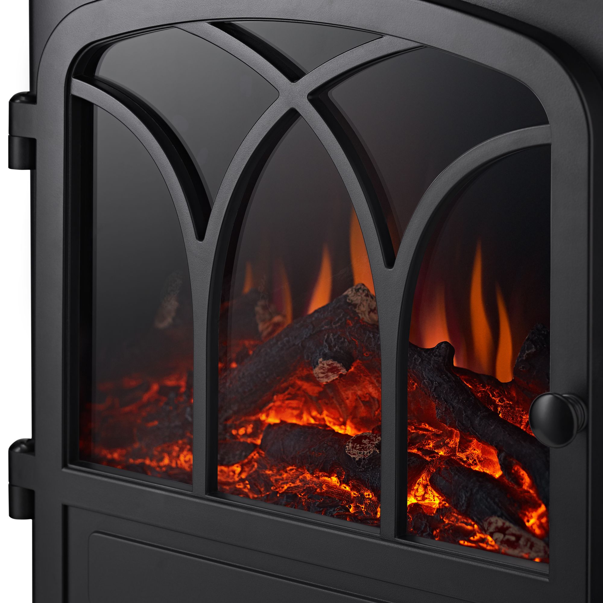 Focal Point Hurst Oak & grey Electric Fire suite