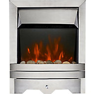 Focal Point Lulworth Brushed metal effect Fire