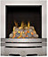 Focal Point Lulworth Brushed stainless steel effect Manual control Gas Fire
