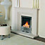 Focal Point Lulworth multi flue Brushed stainless steel effect Manual control Gas Fire