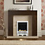Focal Point Lulworth Stainless steel effect Rotary control knob Gas Fire