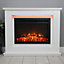 Focal Point Medford White Electric Fire suite