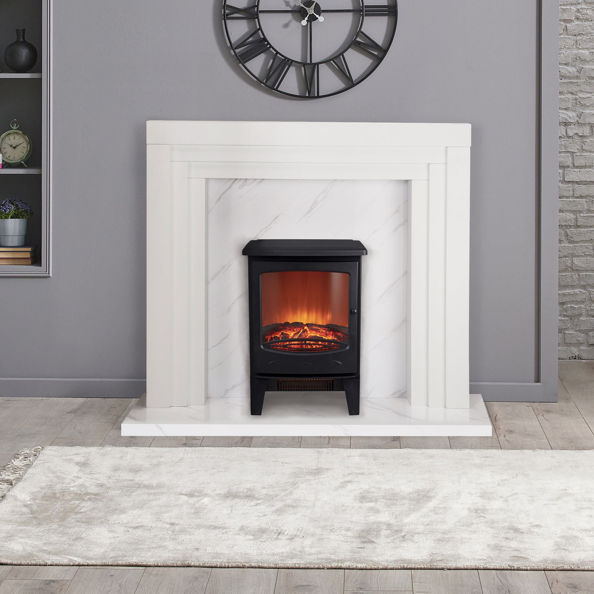 Focal Point Northolt White Fireplace surround set