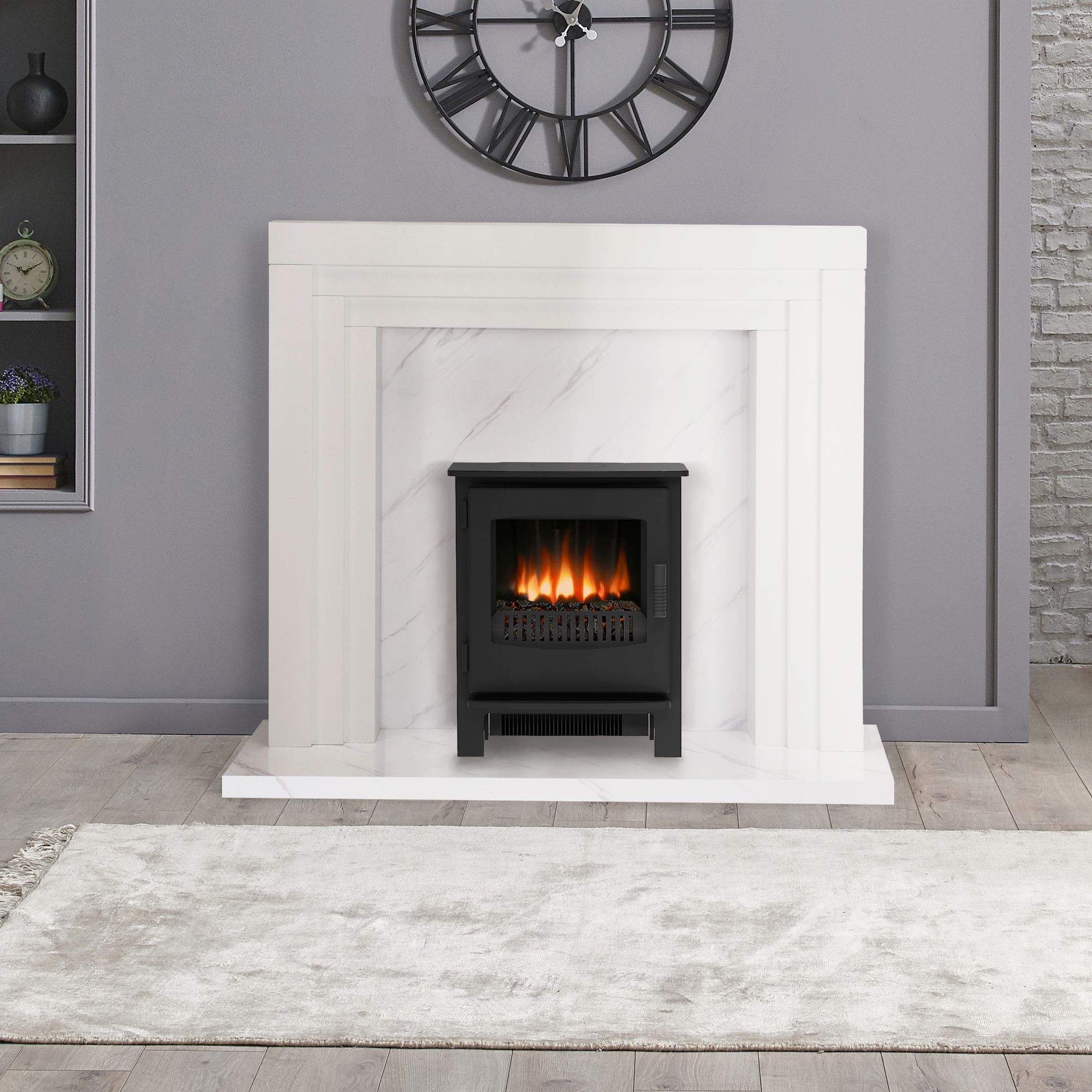 Focal Point Northolt White Fireplace surround set