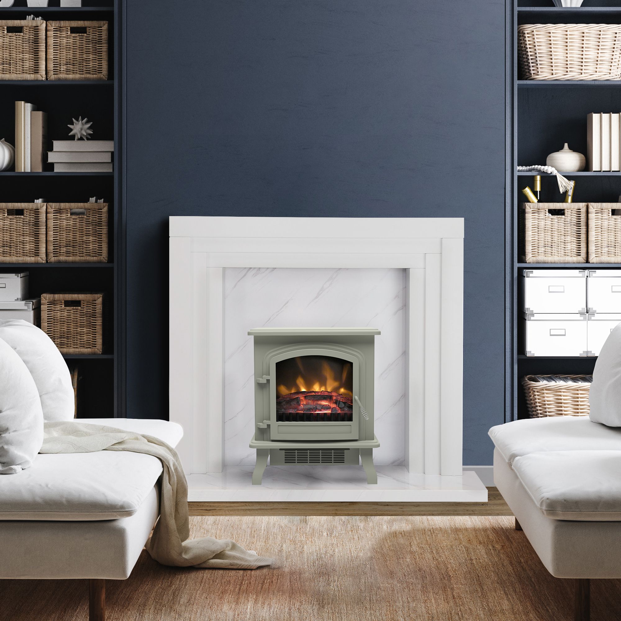 Focal Point Northolt White Fireplace surround set
