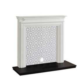 Focal Point Regent White & black MDF Fireplace surround set