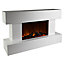 Focal Point Rivenhall 2kW Gloss White Electric Fire